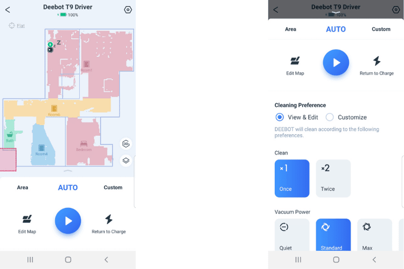 Ecovacs Home App für den Deebot T9